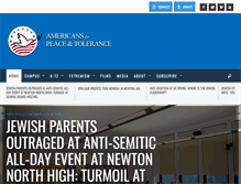 Tablet Screenshot of peaceandtolerance.org